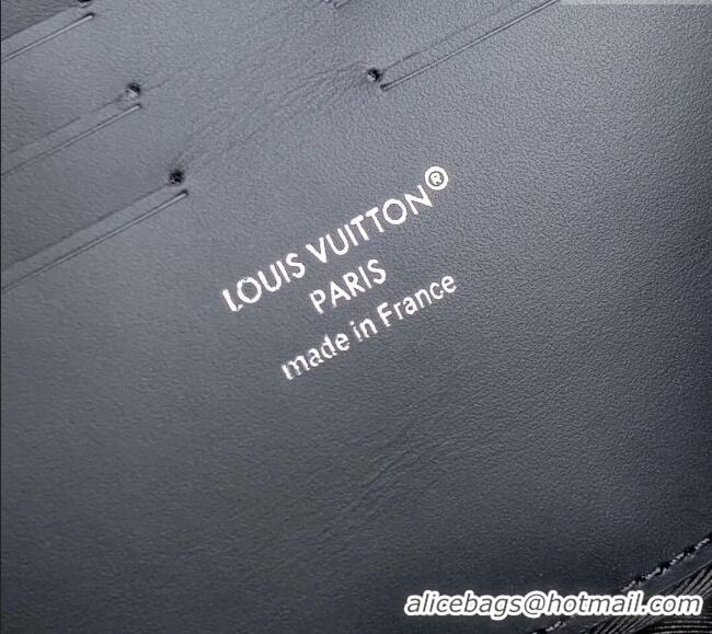 Hot Sell Cheap Louis Vuitton Mens Pochette Kasai Clutch in Black Monogram Shadow Leather M14910 2025