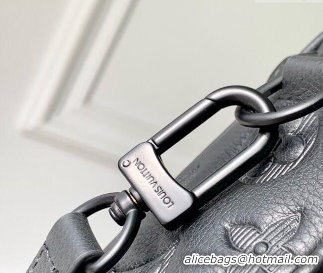 Hot Sell Cheap Louis Vuitton Mens Pochette Kasai Clutch in Black Monogram Shadow Leather M14910 2025