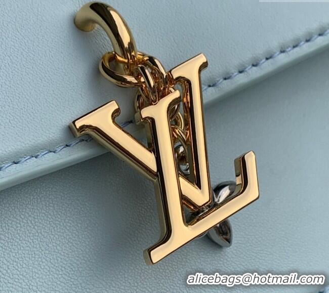 Promotional Louis Vuitton Wallet On Chain LV Bloom Mini Bag in Calf Leather M14547 Azure Blue 2025