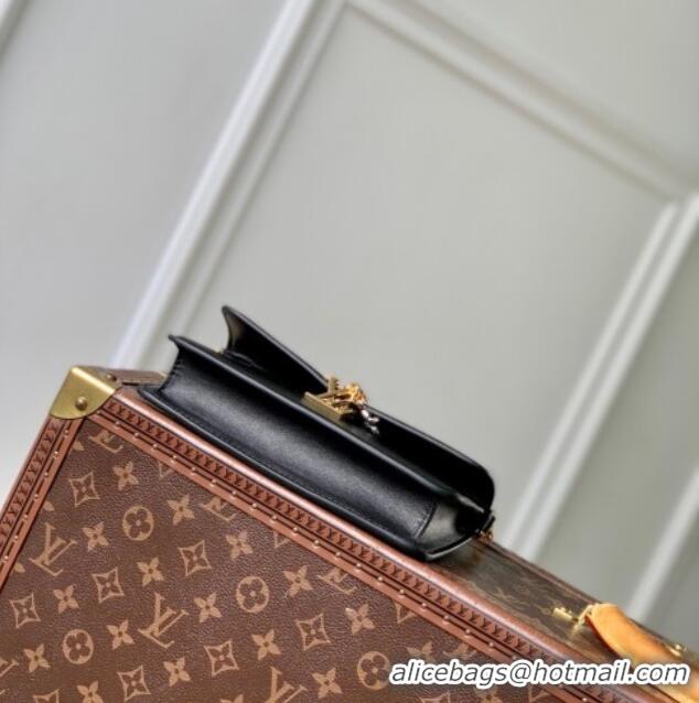 Promotional Louis Vuitton Wallet On Chain LV Bloom Mini Bag in Calf Leather M14564 Black 2025