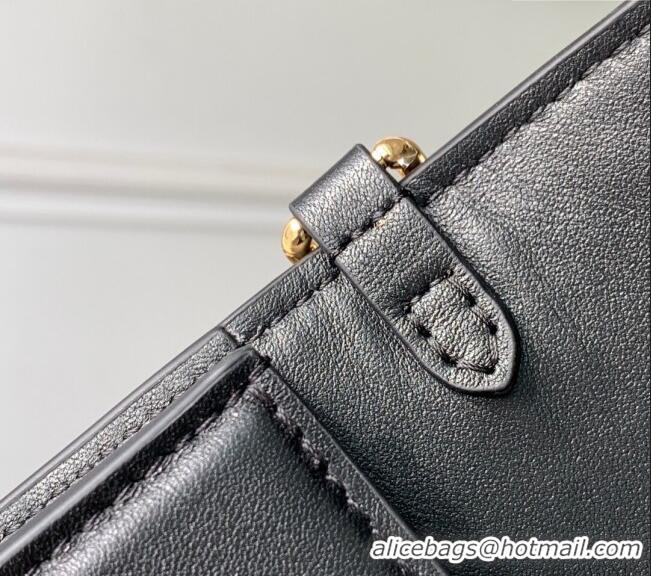Promotional Louis Vuitton Wallet On Chain LV Bloom Mini Bag in Calf Leather M14564 Black 2025
