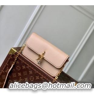 Top Grade Louis Vuitton Wallet On Chain LV Bloom Mini Bag in Calf Leather M14581 Macchiato Cream Beige 2025