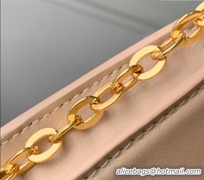 Top Grade Louis Vuitton Wallet On Chain LV Bloom Mini Bag in Calf Leather M14581 Macchiato Cream Beige 2025