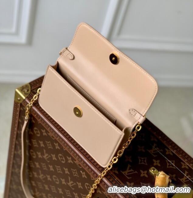 Top Grade Louis Vuitton Wallet On Chain LV Bloom Mini Bag in Calf Leather M14581 Macchiato Cream Beige 2025
