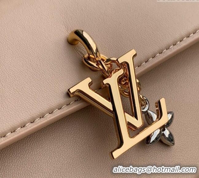 Top Grade Louis Vuitton Wallet On Chain LV Bloom Mini Bag in Calf Leather M14581 Macchiato Cream Beige 2025