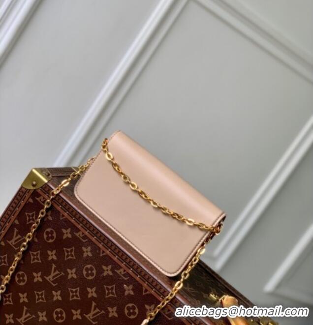 Top Grade Louis Vuitton Wallet On Chain LV Bloom Mini Bag in Calf Leather M14581 Macchiato Cream Beige 2025