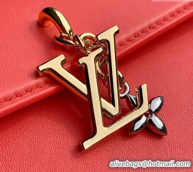 Famous Brand Louis Vuitton Wallet On Chain LV Bloom Mini Bag in Calf Leather M14548 Sweet Coral Pink 2025