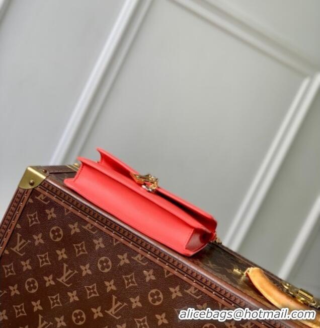 Famous Brand Louis Vuitton Wallet On Chain LV Bloom Mini Bag in Calf Leather M14548 Sweet Coral Pink 2025