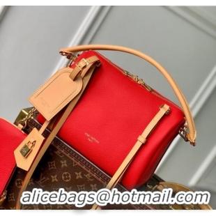 Top Grade Louis Vuitton Keepall Soft Bag in Grianed Leather M13667 Red 2025