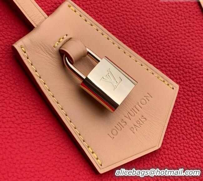 Top Grade Louis Vuitton Keepall Soft Bag in Grianed Leather M13667 Red 2025