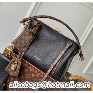 Top Grade Louis Vuitton Keepall Soft Bag in Grained Leather M13667 Black 2025
