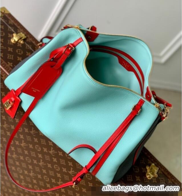 Promotional Louis Vuitton Large Keepall Soft Bag in Grained Leather M13668 Blue 2025