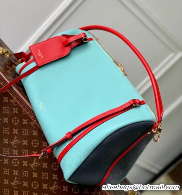 Promotional Louis Vuitton Large Keepall Soft Bag in Grained Leather M13668 Blue 2025