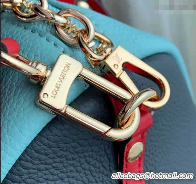 Promotional Louis Vuitton Large Keepall Soft Bag in Grained Leather M13668 Blue 2025
