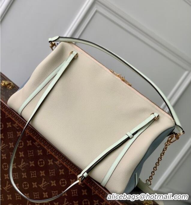 Top Quality Louis Vuitton Large Keepall Soft Bag in Grained Leather M13668 White 2025