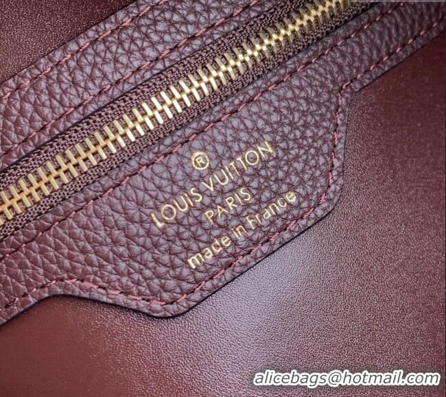 Good Product Louis Vuitton Large Keepall Soft Bag in Grained Leather M13668 Dark Burgundy 2025