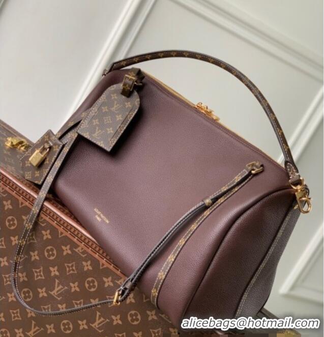 Good Product Louis Vuitton Large Keepall Soft Bag in Grained Leather M13668 Dark Burgundy 2025