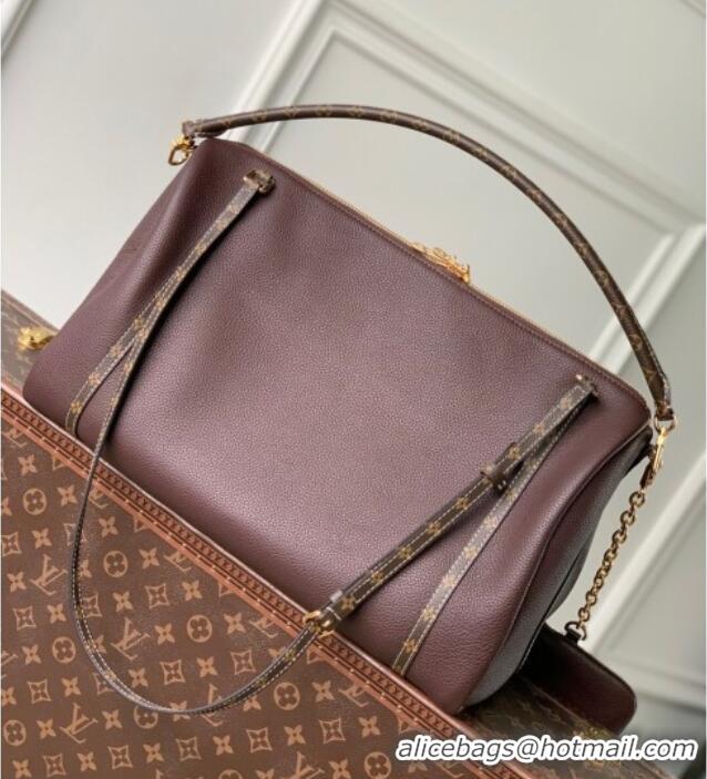 Good Product Louis Vuitton Large Keepall Soft Bag in Grained Leather M13668 Dark Burgundy 2025