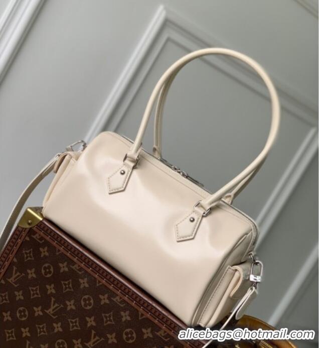 Good Product Louis Vuitton Speedy Cargo Vibe Bag in Lambskin Leather M12965 Vanilla White 2025