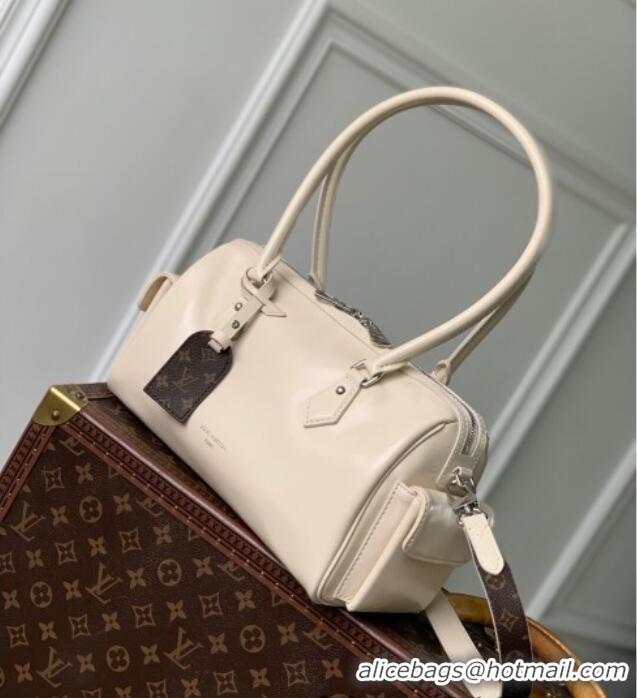 Good Product Louis Vuitton Speedy Cargo Vibe Bag in Lambskin Leather M12965 Vanilla White 2025