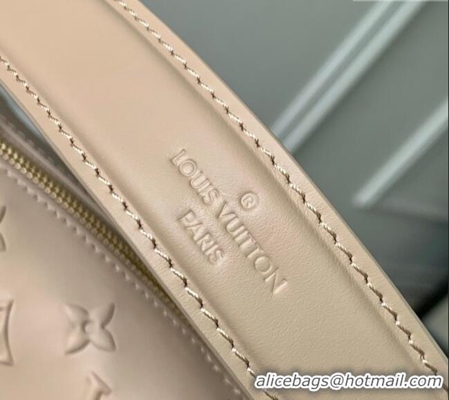 Pretty Style Louis Vuitton Side Trunk PM Bag in Monogram Debossed Leather M14571 Biscuit Beige 2025