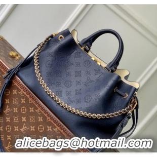 Promotional Louis Vuitton Bella Tote Bag in Mahina Perforated Calfskin M14316 Navy Blue 2025