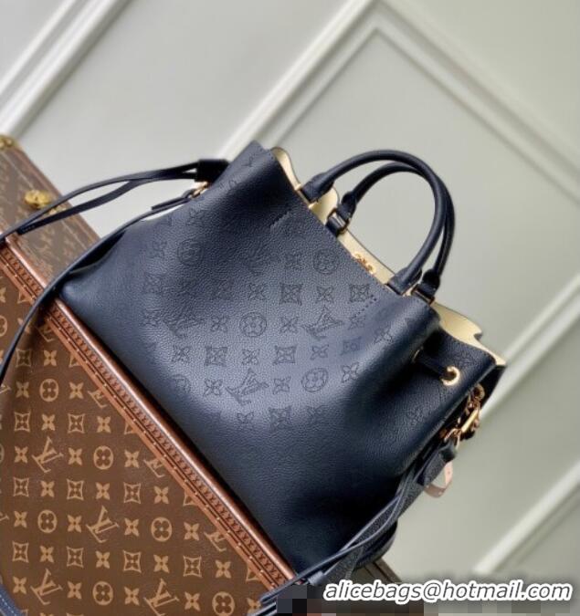 Promotional Louis Vuitton Bella Tote Bag in Mahina Perforated Calfskin M14316 Navy Blue 2025