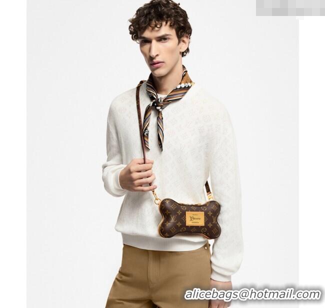 Best Quality Louis Vuitton Mens Bone Wearable Wallet Mini Bag in Monogram Canvas M12615 2025
