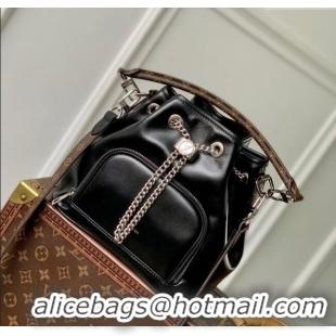 Top Quality Louis Vuitton No Way Vibe Bag in Black Lambskin Leather M14377 2025