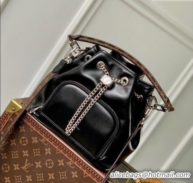 Top Quality Louis Vuitton No Way Vibe Bag in Black Lambskin Leather M14377 2025