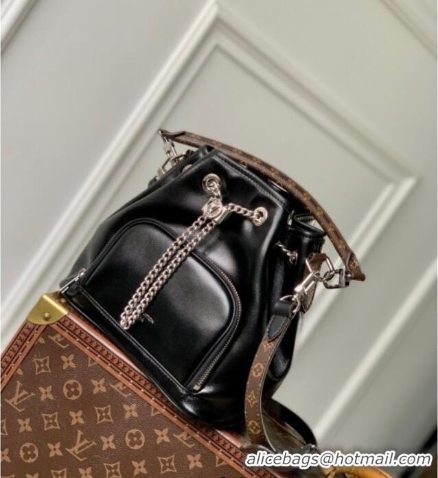 Top Quality Louis Vuitton No Way Vibe Bag in Black Lambskin Leather M14377 2025