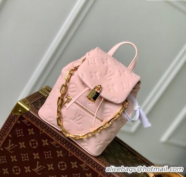 Famous Brand Louis Vuitton Coussin Backpack Mini Bag in Monogram Lambskin Leather M13387 Pink 2025