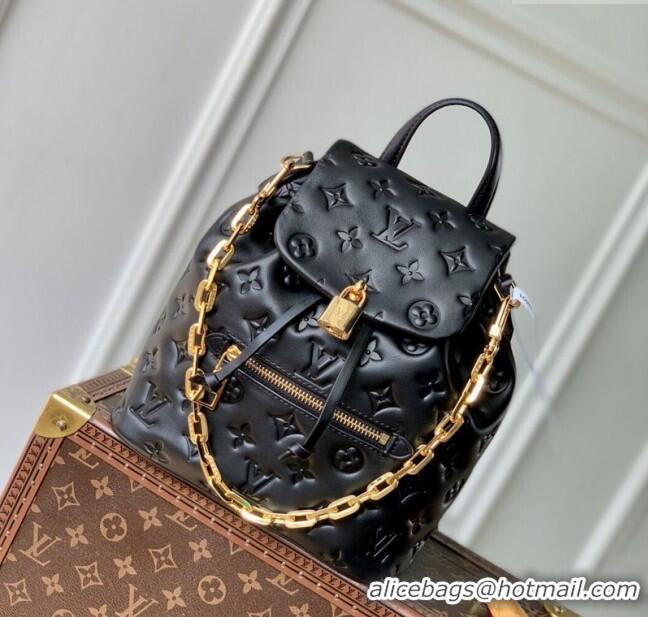 Reasonable Price Louis Vuitton Coussin Backpack PM Bag M13357 Monogram Lambskin Leather Black 2025