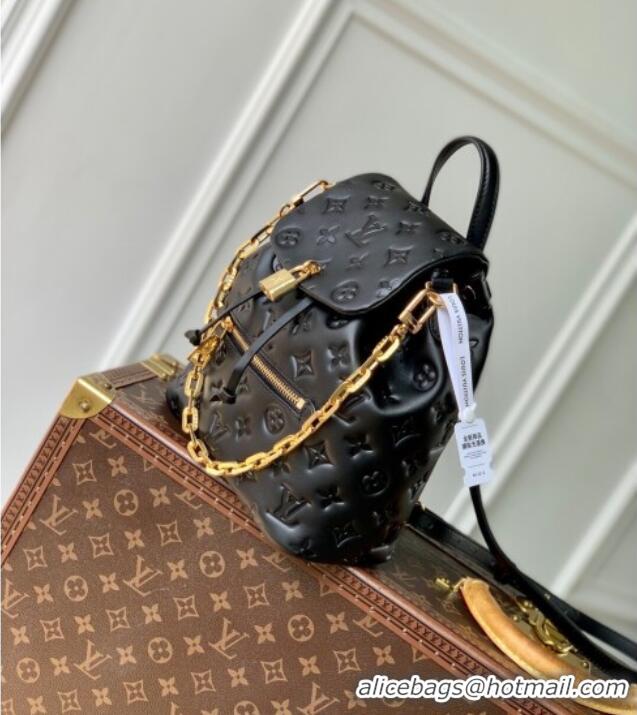 Reasonable Price Louis Vuitton Coussin Backpack PM Bag M13357 Monogram Lambskin Leather Black 2025