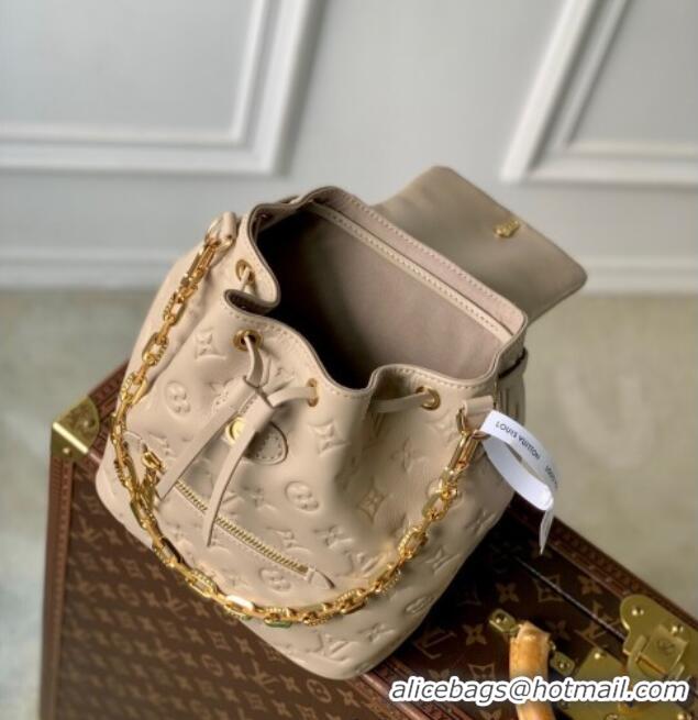 Top Grade Louis Vuitton Coussin Backpack PM Bag M13357 Monogram Lambskin Leather Beige 2025