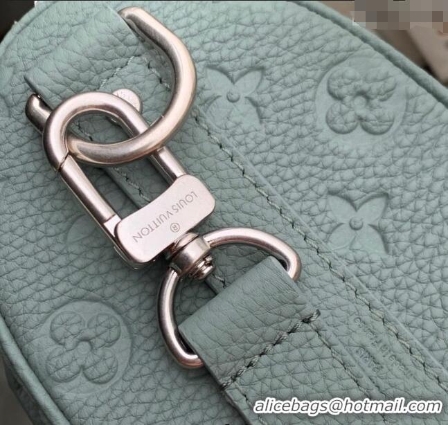 Best Price Louis Vuitton Mens Keepall Bandouliere 25 Bag in Monogram Leather M13866 Misty Lake Green 2025