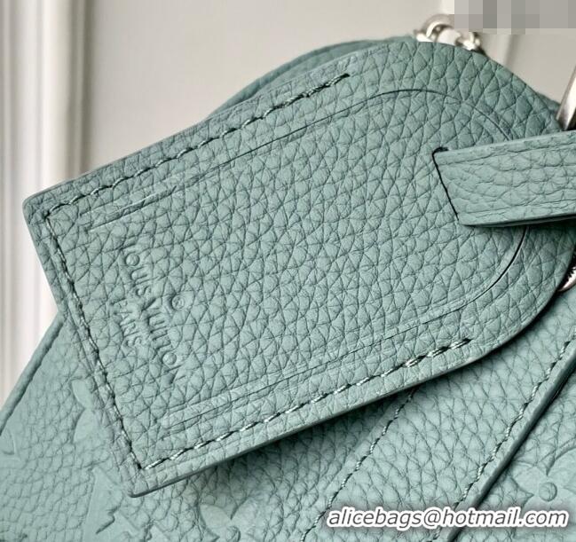 Best Price Louis Vuitton Mens Keepall Bandouliere 25 Bag in Monogram Leather M13866 Misty Lake Green 2025