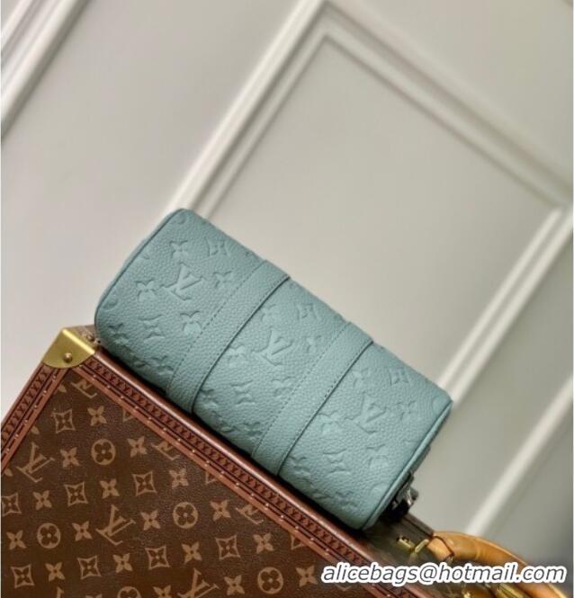 Best Price Louis Vuitton Mens Keepall Bandouliere 25 Bag in Monogram Leather M13866 Misty Lake Green 2025