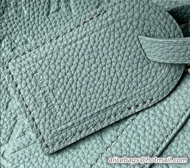 Best Quality Louis Vuitton Men's Keepall Bandouliere 35 Bag in Monogram Leather M13865 Misty Lake Green 2025