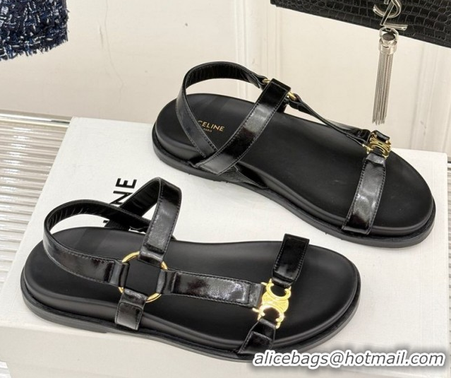 Top Grade Celine Maud Flat Sandals in Calfskin Leather White 0428121