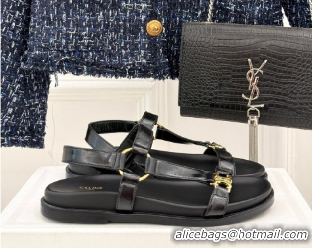 Top Grade Celine Maud Flat Sandals in Calfskin Leather White 0428121