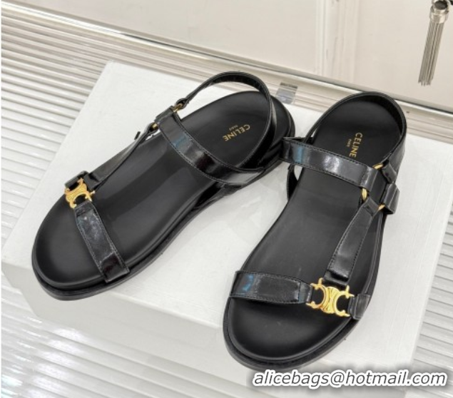 Top Grade Celine Maud Flat Sandals in Calfskin Leather White 0428121
