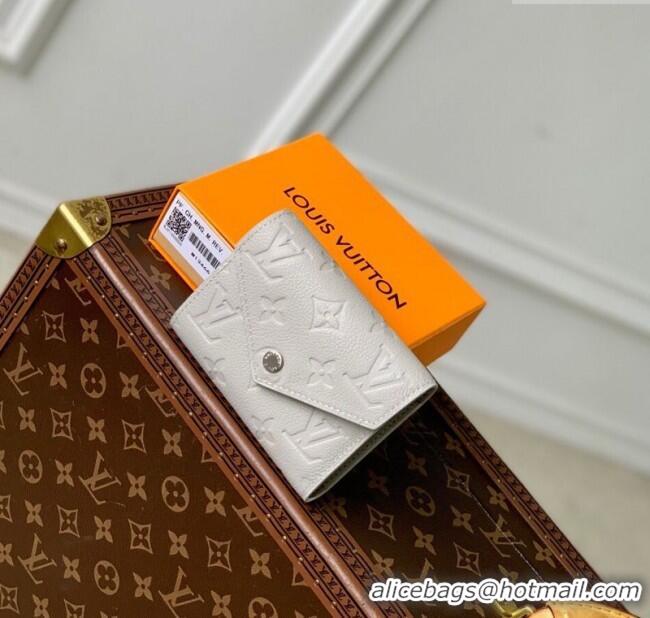 Top Grade Louis Vuitton Victorine Wallet in Brume Grey Monogram Leather M13466 2025