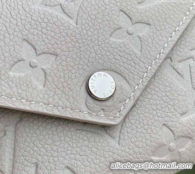 Top Grade Louis Vuitton Victorine Wallet in Brume Grey Monogram Leather M13466 2025