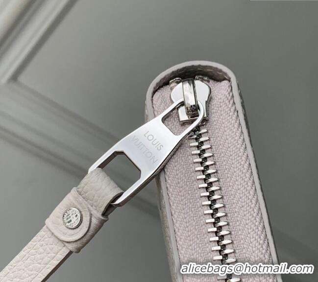 Top Quality Louis Vuitton Zippy Wallet in Brume Grey Monogram Leather M13825 2025