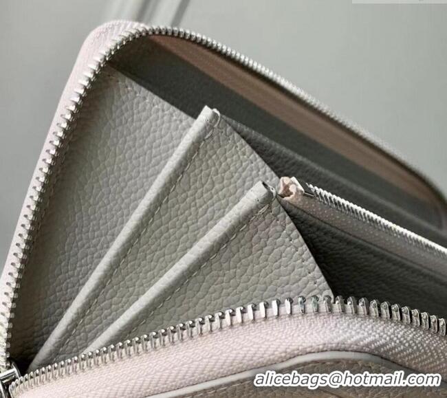 Top Quality Louis Vuitton Zippy Wallet in Brume Grey Monogram Leather M13825 2025