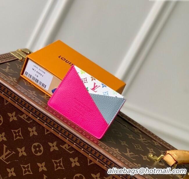 Best Grade Louis Vuitton LV x TM Criss-Cross Card Holder Wallet M14091 Kawaii Pink/Washed Blue 2025