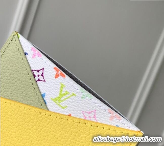 Best Price Louis Vuitton LV x TM Criss-Cross Card Holder Wallet M14139 Yellow/Green 2025