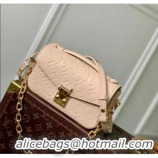 Big Discount Louis Vuitton Pochette Metis East West Bag in Monogram Grained Leather M14322 Sand Beige 2025