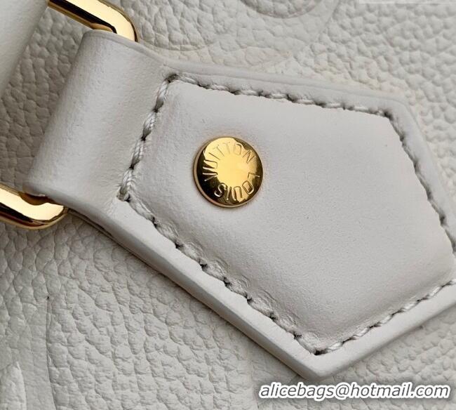 Top Grade Louis Vuitton Speedy Bandouliere 20 Bag in Monogram Empreinte Leather M58954 Cream Beige 2025